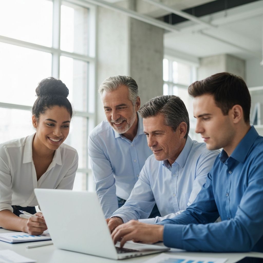 Equipo de consultores de YPF DELTAWAVE trabajando en análisis de datos financieros